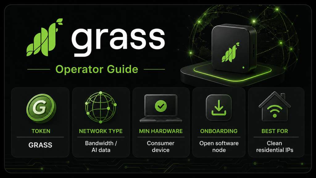 Grass Node Operator Guide 2026: Setup, Rewards, IP Quality, and Risks