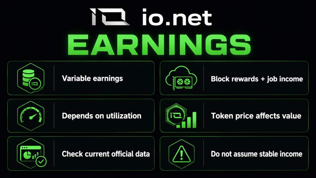 io.net earnings overview for node operators